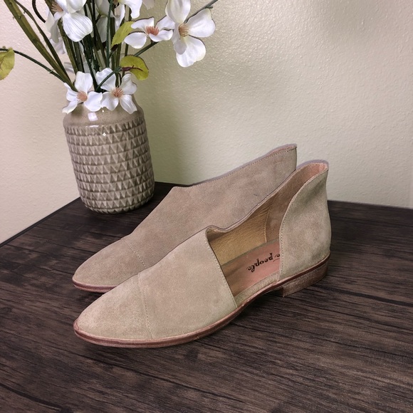 ⭕️Sold⭕️NEW Free People Royale Flat Beige Size 28 - Picture 3 of 6